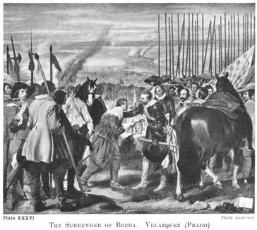 Plate XXXVI. THE SURRENDER OF BREDA VELÁZQUEZ (PRADO) Photo Anderson