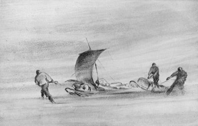 Sledging In A High Wind&mdash;E. A. Wilson, del.