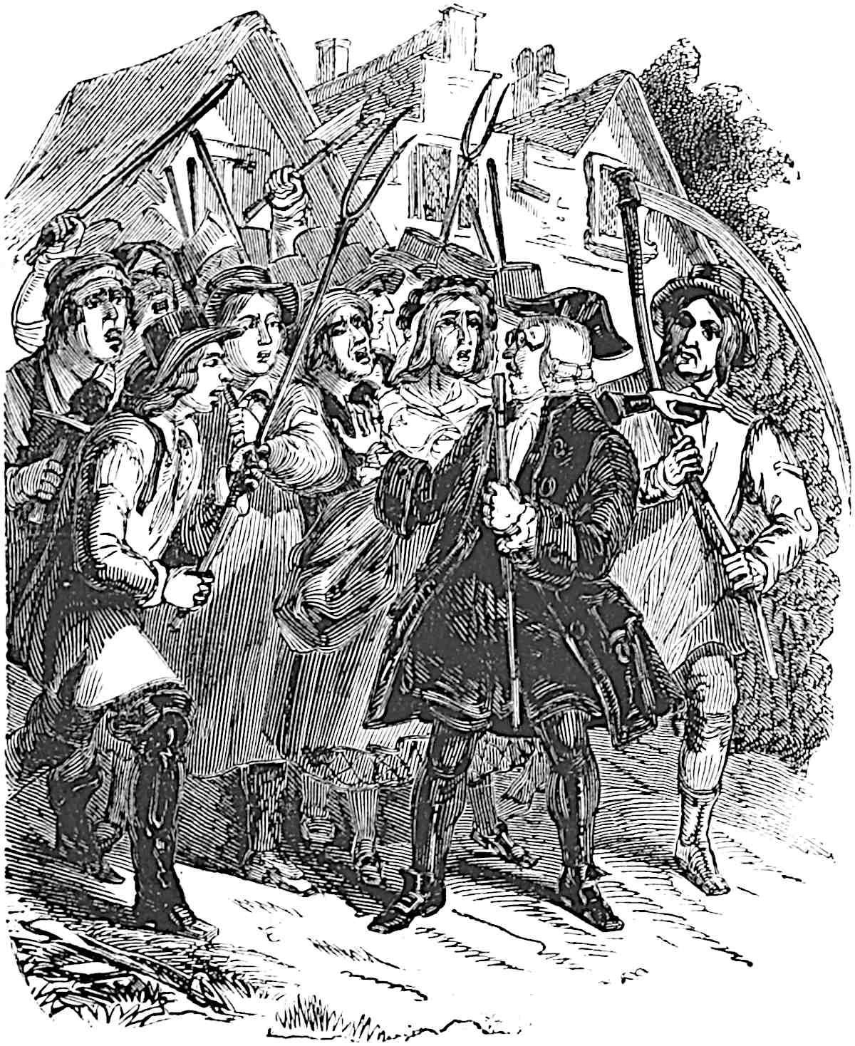 Mr. Chillingworth tries to appease the fury of the mob.