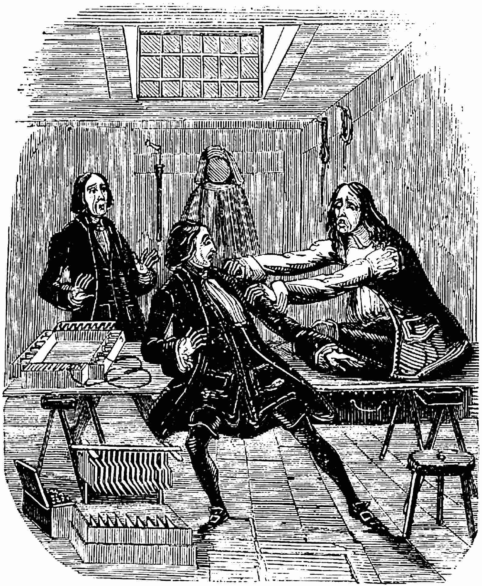 The vampyre restored is to life by Dr. Chillingworth’s
    galvanic experiment