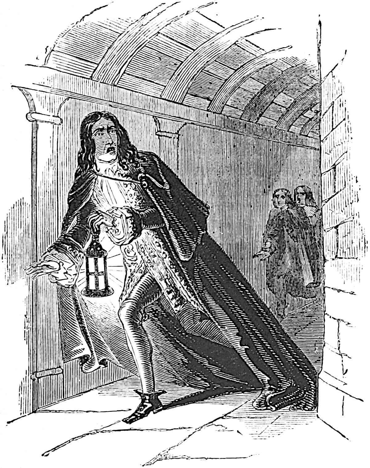 The pursuit of Varney through the subterranean passages.