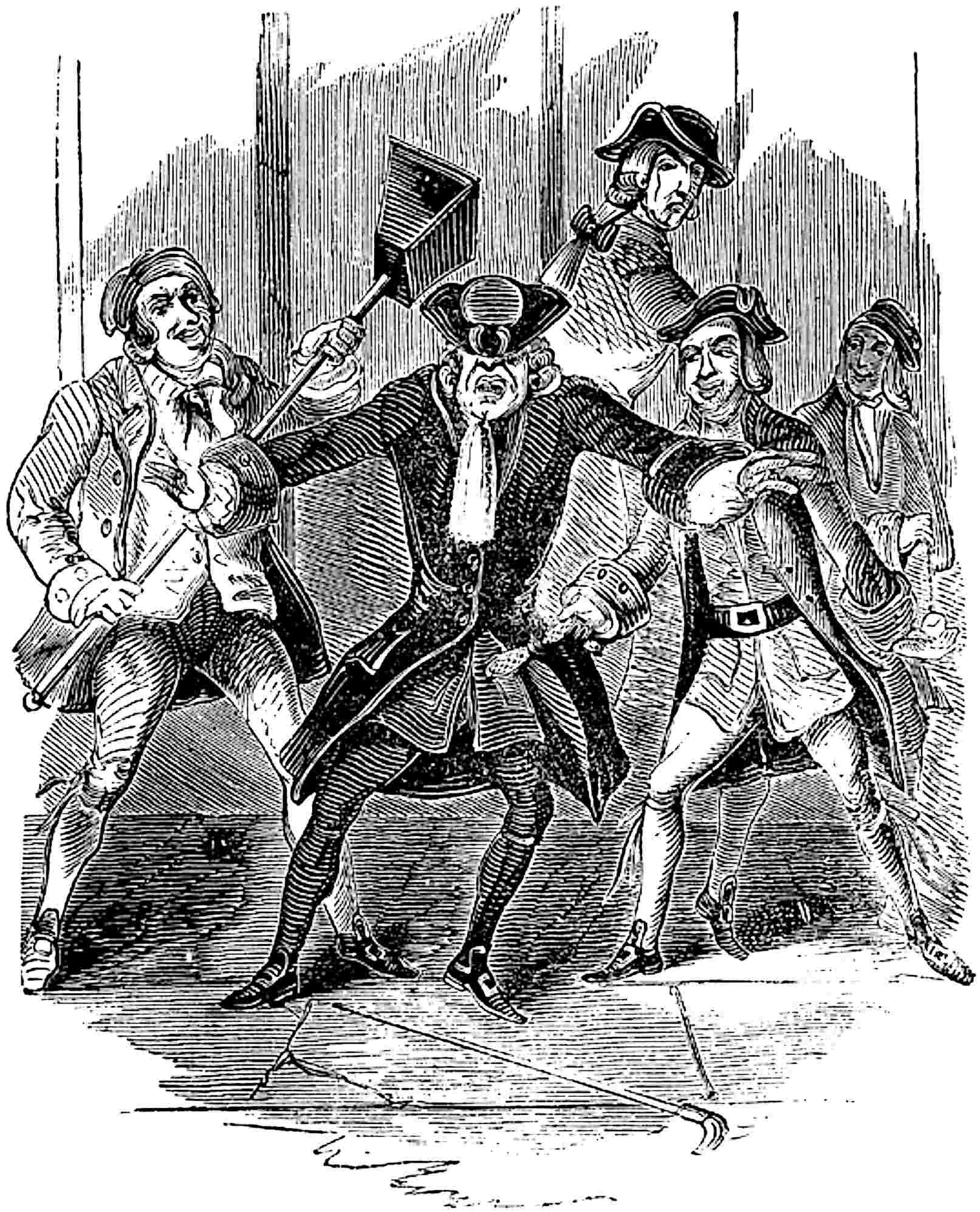 Mr. Twissel robbed by a gang of London thieves