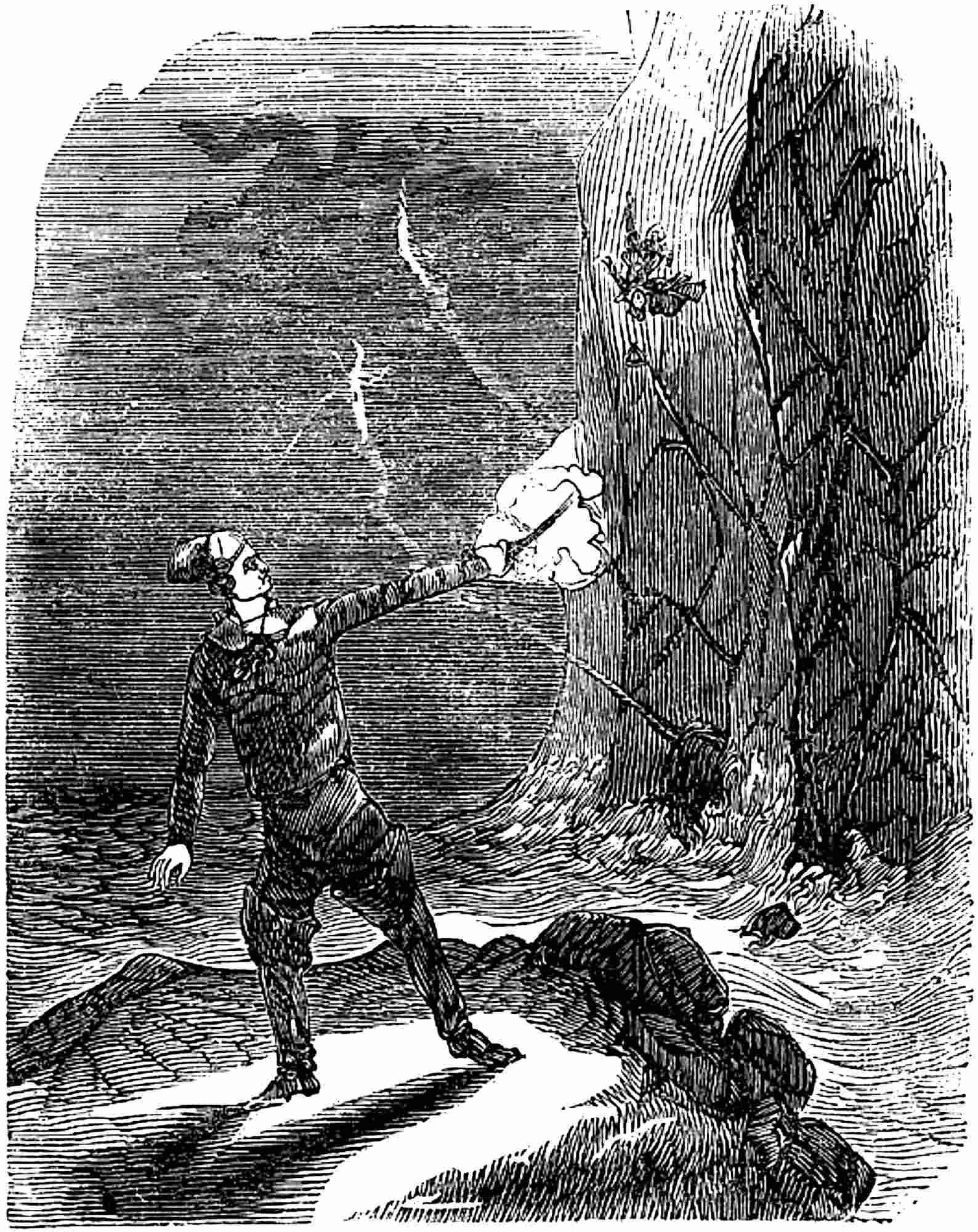 The fisherman fired, and the vampyre fell from the
cliff