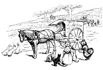 Of course there are the tradesmen's carts&mdash;the butcher, the fish-man and Timothy Baker.