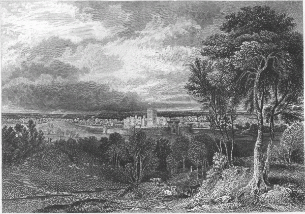 LATHOM HOUSE AS IT EXISTED BEFORE THE SIEGE, RESTORED
FROM EXISTING DOCUMENTS.

Drawn by G. Pickering. Engraved by Edw^d Finden.