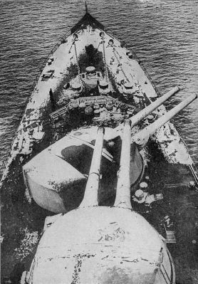 Spring-time in the North Sea&mdash;Snow on a British Battleship.