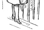 The gate swung plump against the oddest
great man.