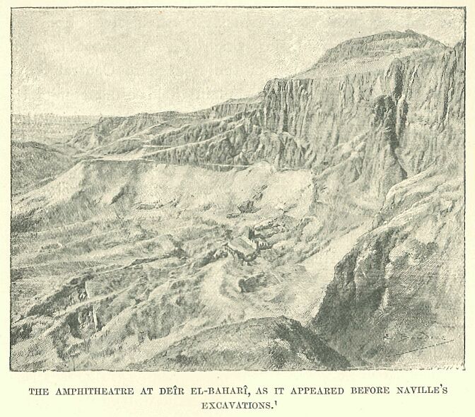 350.jpg the Amphitheatre at De�r El-bahar�, As It Appeared Bepoee Naville&rsquo;s Excavations 