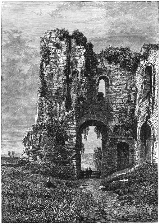 Ru&iuml;ne van het kasteel van Titbury.