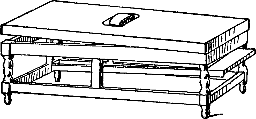 Illustration:
Fig. 14. Apparatus for Rubbing in a Recumbent Position.