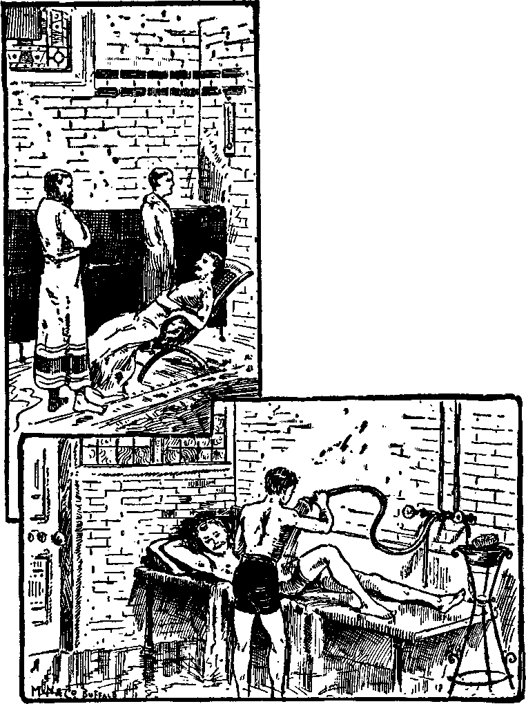 Illustration: A
glimpse at the Turkish Bath Department.