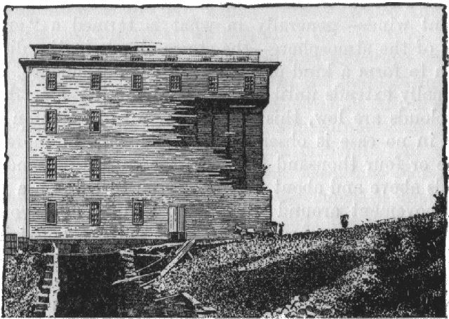 Fig. 9.&mdash;Showing effect of expansion of air contained
in a hollow wall during the passage of the storm.
