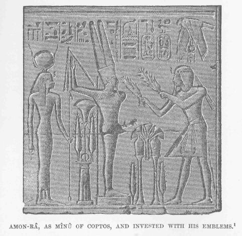 131.jpg Amon-r�, As M�n� of Coptos, and Invested With His Emblems. 1 