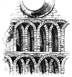 Early specimen of intersecting Arches, St. Botolph's
Priory, Colchester. (12th cent.)