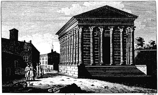 Tempel van C. C&aelig;sar te Nismes.