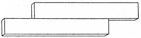 Fig. 1.&mdash;Simplest Form of Glued or Rubbed Joint.