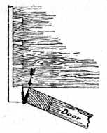 Fig. 221.&mdash;Stop-bound
    Door.