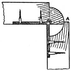 Fig. 252.&mdash;The Rule Joint
    with Leaf Down.