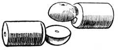 Fig. 345.&mdash;Cornice Pole Joint.