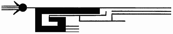 Fig. 308&mdash;Crook, feathers, and parallel lines