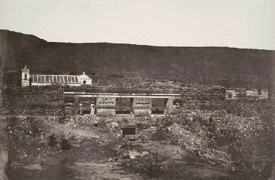 Troisieme Palais, &agrave; Mitla, fa&ccedil;ade.