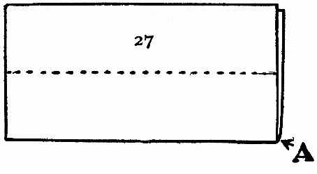 Fig. 27&mdash;Paper folded at centre.