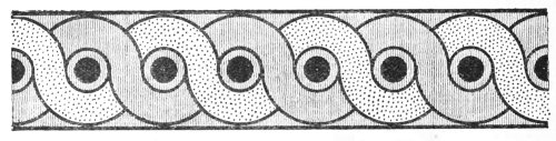 Fig. 126.&mdash;Ornament upon enamelled brick. British Museum.