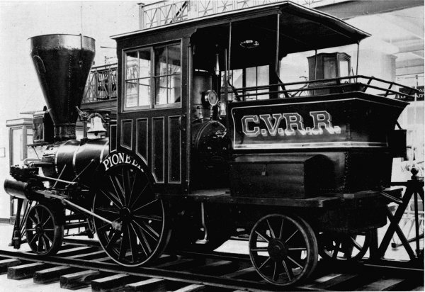 Figure 29.&mdash;&ldquo;Pioneer&rdquo; on exhibit in old Arts and
Industries building.