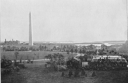 THE MALL&mdash;View looking Southwest from near the Department of Agriculture.
