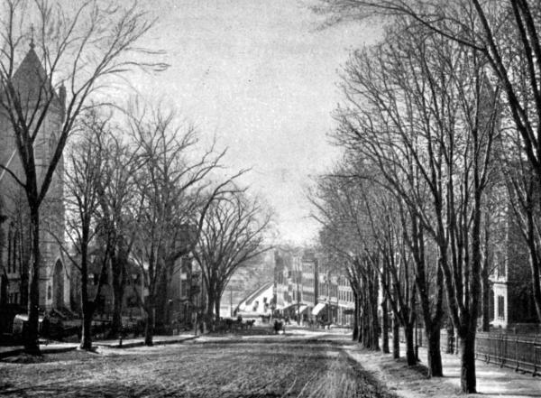 MAIN STREET, HAVERHILL
City Hall at the right; Haverhill Bridge in middle distance