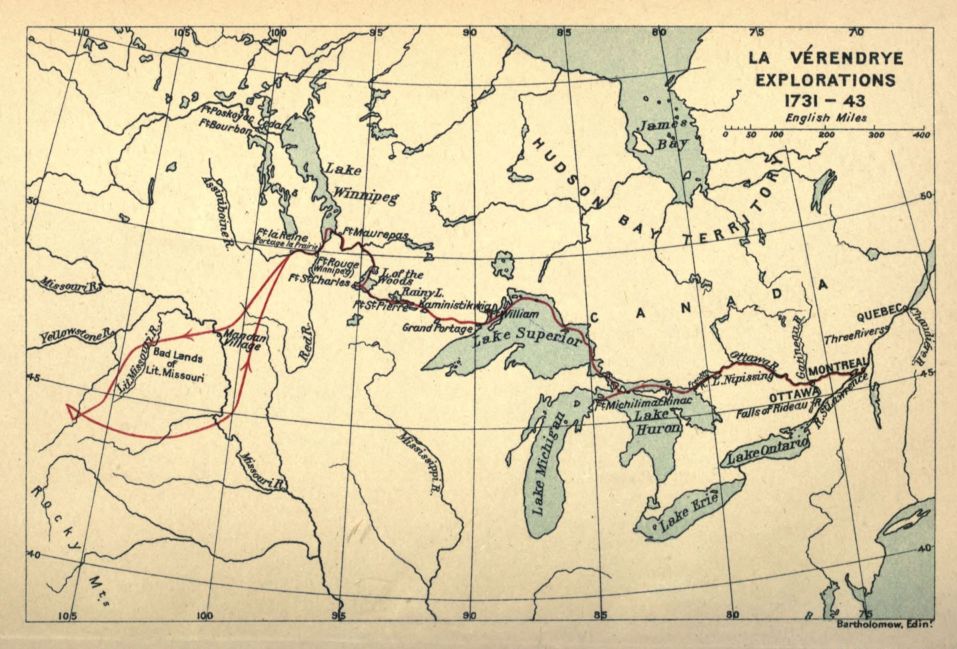 La V�rendrye Explorations, 1731-43