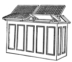 Fig. 27. Polhemus Cabinet, working side, lower case on
tilting brackets.