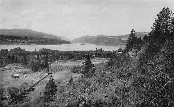 Along the Columbia River. "A region of surpassing
scenery"
