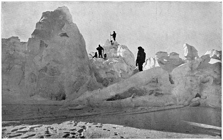 Pressure-mound near the &ldquo;Fram.&rdquo; April, 1895