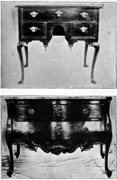 Plate XXXVI.&mdash;Dressing Table, 1760; Mahogany Commode, collection of Nathan C. Osgood, Esq.