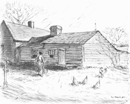 We strolled in the direction of the old house, that house of tragedy in which
the family lived in the troublous times.... It was there that the Pinkertons
threw the bomb