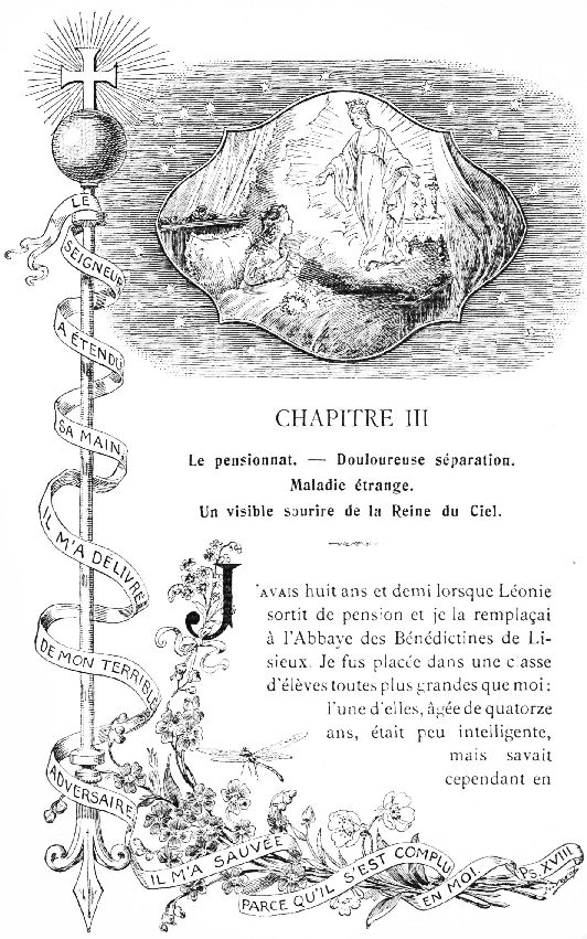 LE SEIGNEUR A �TENDU SA MAIN. IL M'A D�LIVR� DE MON
TERRIBLE ADVERSAIRE. IL M'A SAUV�E PARCE QU'IL S'EST COMPLU EN MOI. Ps.
XVIII