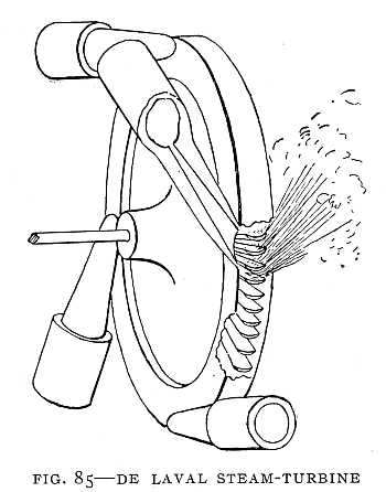 FIG. 85&ndash;DE LAVAL STEAM-TURBINE