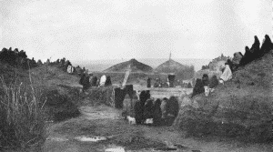 PAWNEE-VILLAGE WHICH STOOD ON THE LOUPE FORK OF THE PLATTE RIVER

Photograph by W. H. Jackson, 1871