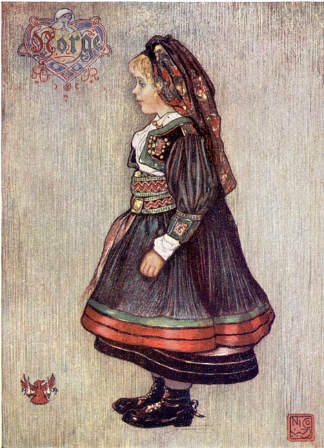 S�TERSDALEN GIRL IN NATIONAL COSTUME