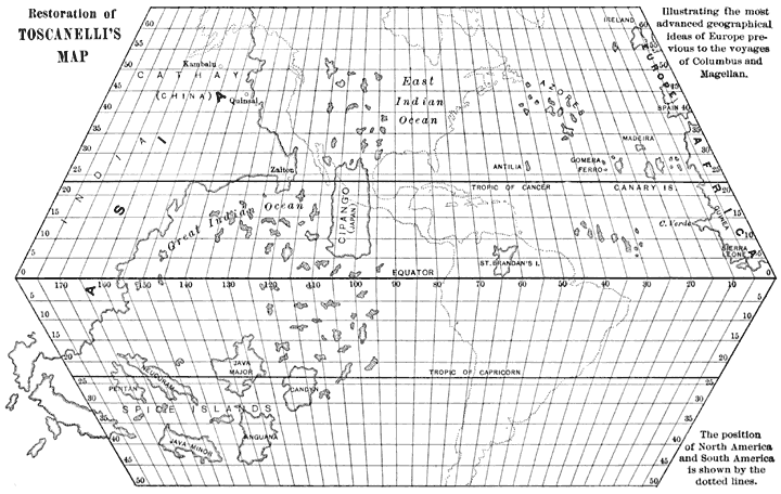 Restoration of Toscanelli&rsquo;s Map