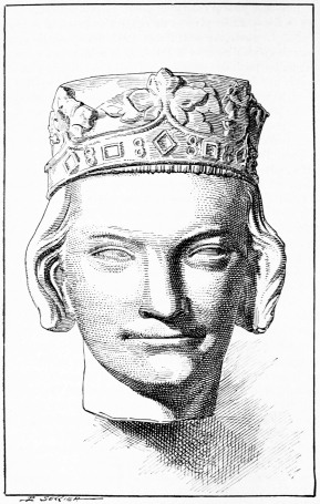 Philippe le Hardi, fils de saint Louis, d'apr�s sa pierre
tombale.