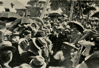 
LAYING FOUNDATION STONE OF SPIRITUALIST CHURCH AT BRISBANE.