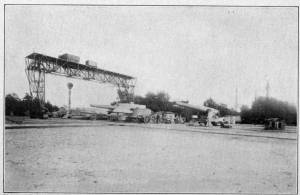Photograph by Underwood & Underwood, N. Y.
PROVING-GROUND OF THE KRUPP WORKS AT ESSEN
The guns shown represent types of artillery used in modern warfare on land and sea.