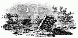 FIG. 67.&mdash;The Church-yard. From Bewick’s “British
Birds.“