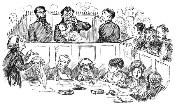 Consider, Ladies and Gentlemen of the Jury, the sad
position in which my Client is placed&mdash;deserted by his Wife and left to
 support himself and tender Infant by his own Exertions
