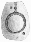 No. 142. Mould in Mica-schist for casting some unknown
object (2½ M.).