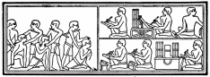 Egyptian peasants seized for non-payment of taxes ...
(Pyramid Age)