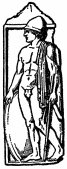 Macedonian warrior.

Bas-relief from Pella.