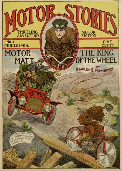 A thousand dollars if you
stop that boy! shouted the
man in the back of the
touring-car